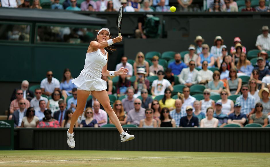 9th seed Agnieszka Radwanska of Poland came back from a set down to beat Switzerland's Timea Bacsinszky. Reuters 9th seed Agnieszka Radwanska of Poland came back from a set down to beat Switzerland's Timea Bacsinszky. Reuters