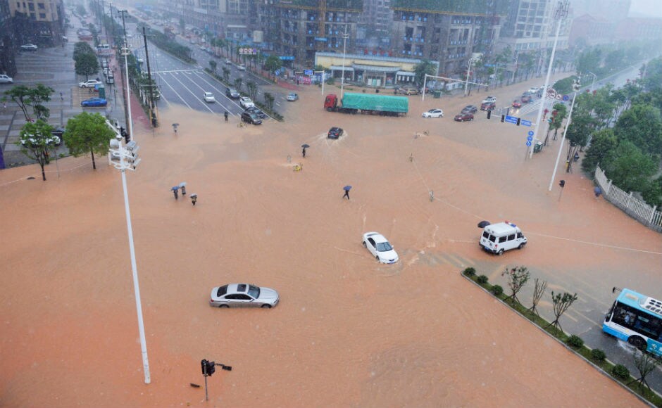 As much as 48.6 centimeters (19 inches) of rain has been dumped on several cities in China. Reuters As much as 48.6 centimeters (19 inches) of rain has been dumped on several cities in China. Reuters