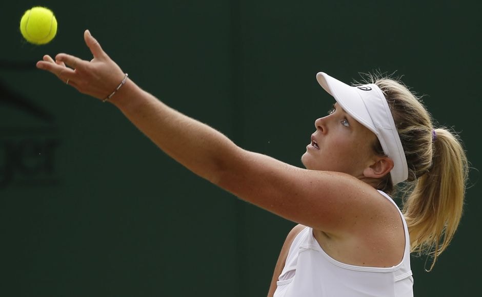 CoCo Vandeweghe advanced to the fourth round at Wimbledon for the third consecutive year with a 6-2, 6-4 victory over Alison Riske. AP CoCo Vandeweghe advanced to the fourth round at Wimbledon for the third consecutive year with a 6-2, 6-4 victory over Alison Riske. AP