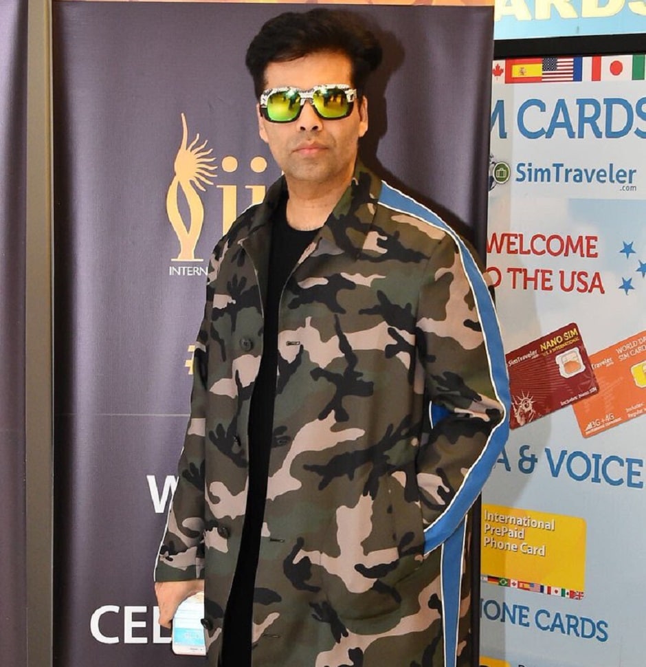 Karan Johar, who is going to host the awards, has also arrived. Image from Twitter/IIFA. Karan Johar, who is going to host the awards, has also arrived. Image from Twitter/IIFA.
