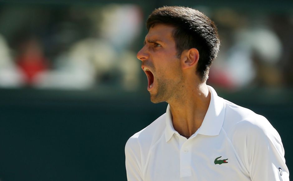 Novak Djokovic stormed into the 4th round after beating the erratic Ernests Gulbis on Centre Court. Reuters Novak Djokovic stormed into the 4th round after beating the erratic Ernests Gulbis on Centre Court. Reuters