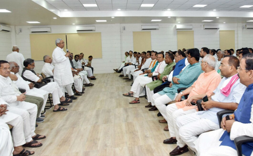 In a dramatic development in Bihar, Nitish Kumar on Wednesday resigned as chief minister dumping the RJD and Congress to stitch a new alliance with BJP. PTI In a dramatic development in Bihar, Nitish Kumar on Wednesday resigned as chief minister dumping the RJD and Congress to stitch a new alliance with BJP. PTI
