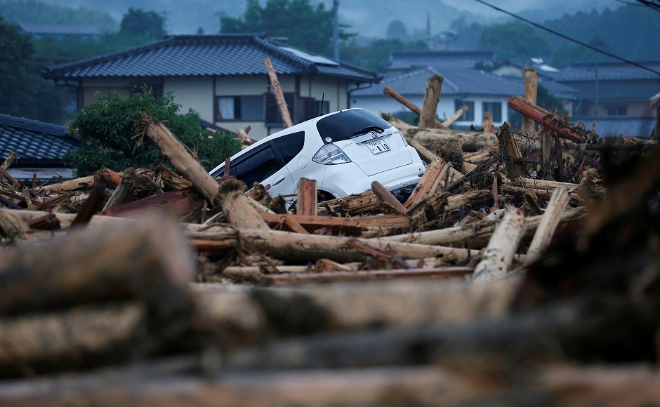 Fukuoka and Oita prefectures, both largely rural areas, were worst-hit by the rains, which was caused by low pressure area on the Pacific Ocean that fed warm, moist air into Japan's seasonal rainy front. Reuters Fukuoka and Oita prefectures, both largely rural areas, were worst-hit by the rains, which was caused by low pressure area on the Pacific Ocean that fed warm, moist air into Japan's seasonal rainy front. Reuters