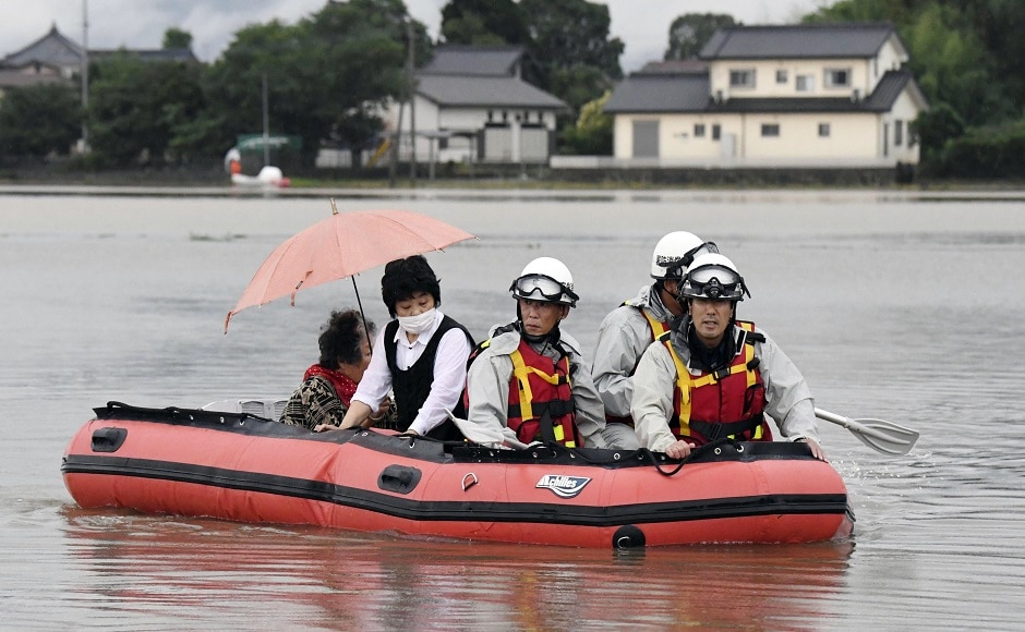 Over 12,000 police, rescue personnel and troops have been deployed in affected areas. Japan's deputy prime minister Tara Aso has said that the condition is extremely serious. AP Over 12,000 police, rescue personnel and troops have been deployed in affected areas. Japan's deputy prime minister Tara Aso has said that the condition is extremely serious. AP