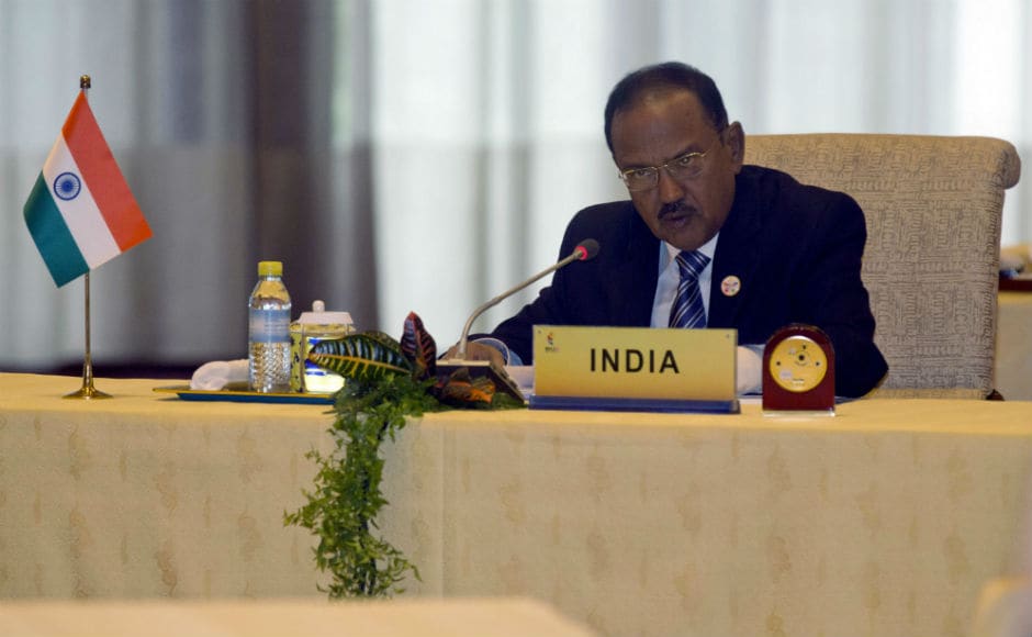 Indian NSA Ajit Doval called on BRICS countries to show leadership on issues of regional and global importance, including countering terrorism, although there was no reference to the ongoing border dispute in his speech. Later, Doval and his Chinese counterpart Yang Jiechi held a separate meeting to discuss bilateral issues. AP Indian NSA Ajit Doval called on BRICS countries to show leadership on issues of regional and global importance, including countering terrorism, although there was no reference to the ongoing border dispute in his speech. Later, Doval and his Chinese counterpart Yang Jiechi held a separate meeting to discuss bilateral issues. AP