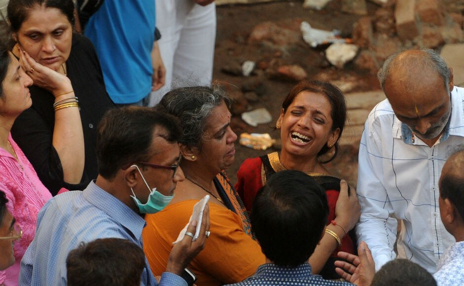 One of the most tragic victims of the collapsed was a 3-month-old baby, V Renuka Lalit. She was sent to Rajawadi hospital where she was declared brought dead. Firstpost/ Sachin Gokhale One of the most tragic victims of the collapsed was a 3-month-old baby, V Renuka Lalit. She was sent to Rajawadi hospital where she was declared brought dead. Firstpost/ Sachin Gokhale