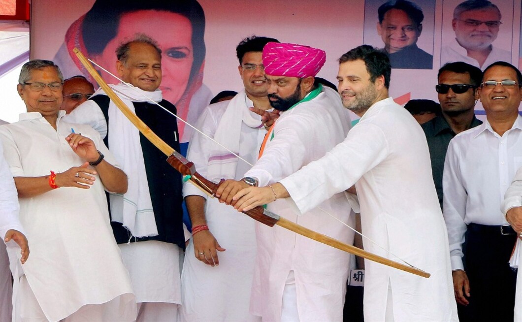 Gandhi said his party stands with the tillers and would put pressure on the Vasundhara Raje-led government in Rajasthan to waive farm loans. PTI Gandhi said his party stands with the tillers and would put pressure on the Vasundhara Raje-led government in Rajasthan to waive farm loans. PTI