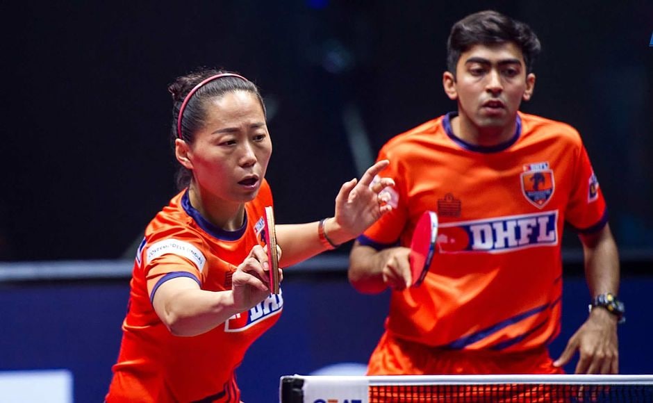The roller-coaster then match saw Maharashtra United claw their way back into the match. Harmeet Desai and the experienced Fu Yu edged out Sanil Shetty and his partner Lee Ho Ching 2-1 to reduce their margin of deficit to 4-5. Image courtesy: Facebook/Ultimate Table Tennis The roller-coaster then match saw Maharashtra United claw their way back into the match. Harmeet Desai and the experienced Fu Yu edged out Sanil Shetty and his partner Lee Ho Ching 2-1 to reduce their margin of deficit to 4-5. Image courtesy: Facebook/Ultimate Table Tennis