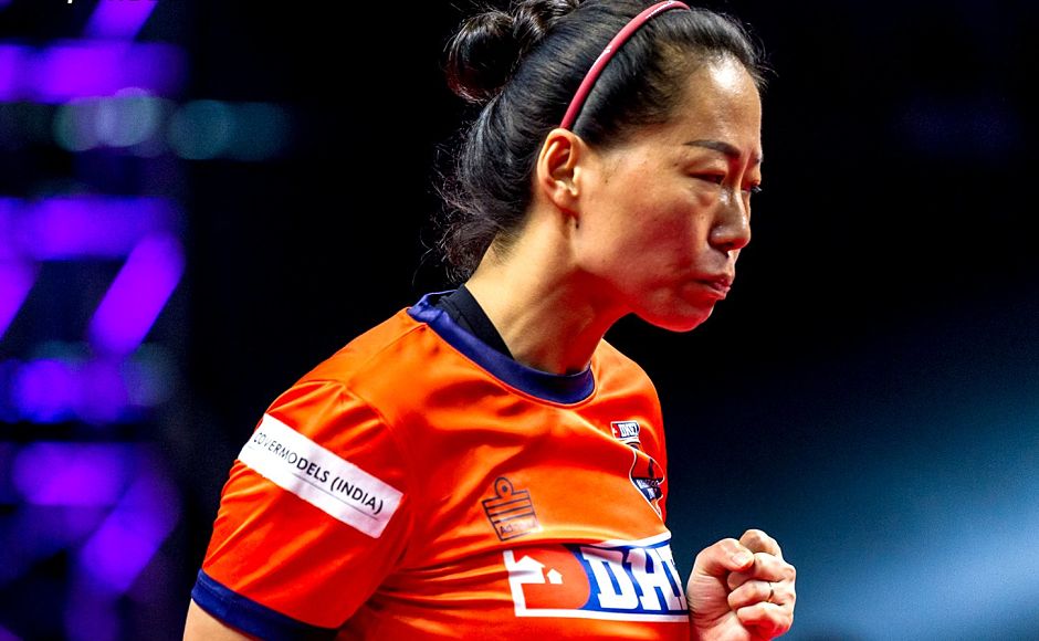 However, Fu Yu brought Maharashtra United back into the game by blanking Tetyana Bilenko to close the gap in points and come back in contention. Image courtesy: www.ultimatetabletennis.in However, Fu Yu brought Maharashtra United back into the game by blanking Tetyana Bilenko to close the gap in points and come back in contention. Image courtesy: www.ultimatetabletennis.in