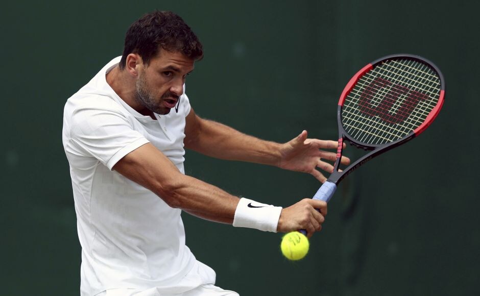 Bulgarian 13th seed Grigor Dimitrov made it to the last 16 after Israel's Dudi Sela was forced to retire due to a thigh injury. AP Bulgarian 13th seed Grigor Dimitrov made it to the last 16 after Israel's Dudi Sela was forced to retire due to a thigh injury. AP