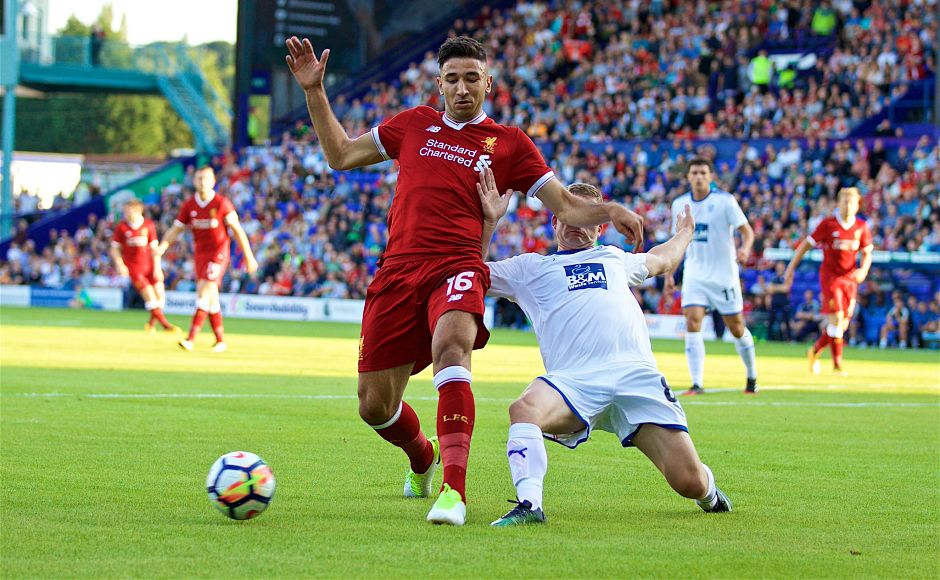 Just before halftime, Marko Grujic doubled Liverpool's lead to 2-0 with a 25-yard screamer. Twitter/@LFC Just before halftime, Marko Grujic doubled Liverpool's lead to 2-0 with a 25-yard screamer. Twitter/@LFC