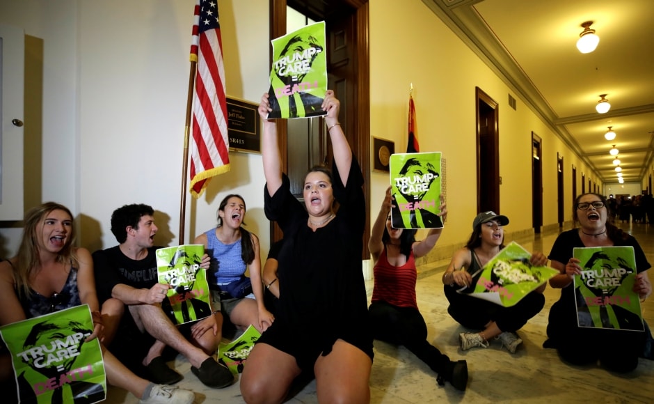 Protesters on Monday fanned out in at least 13 different parts of the Capitol complex, hundreds of offices housing lawmakers and their staff members. Reuters Protesters on Monday fanned out in at least 13 different parts of the Capitol complex, hundreds of offices housing lawmakers and their staff members. Reuters