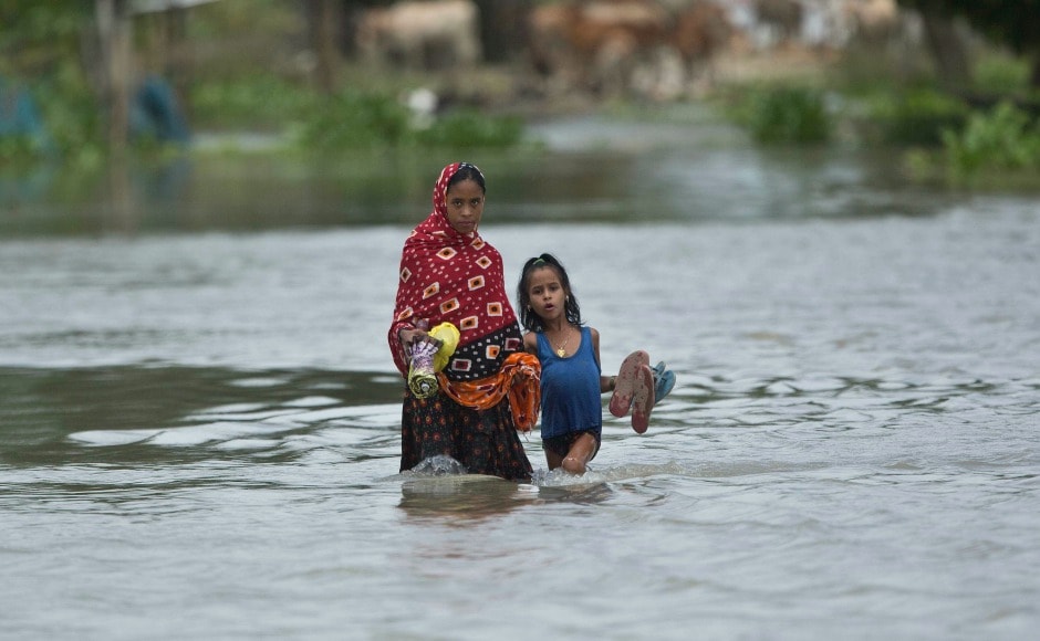 Over 17 lakh people in Assam have been affected by floods with death toll rising to 44. AP Over 17 lakh people in Assam have been affected by floods with death toll rising to 44. AP