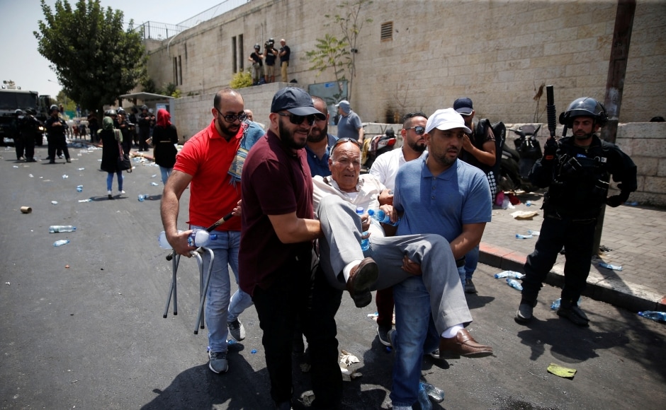 On Saturday, Palestinian youths hurled stones and petrol bombs as the army used a bulldozer to close off the 19-year-old attacker's West Bank village and prepare his house for probable demolition. Reuters