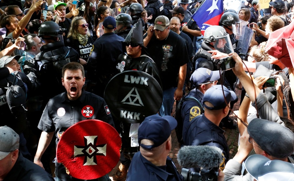 For the first time in the history of like-minded demonstrations, city officials said about a thousand were present at the march, of whom about 50 were KKK members leaving them terribly outnumbered. Reuters For the first time in the history of like-minded demonstrations, city officials said about a thousand were present at the march, of whom about 50 were KKK members leaving them terribly outnumbered. Reuters