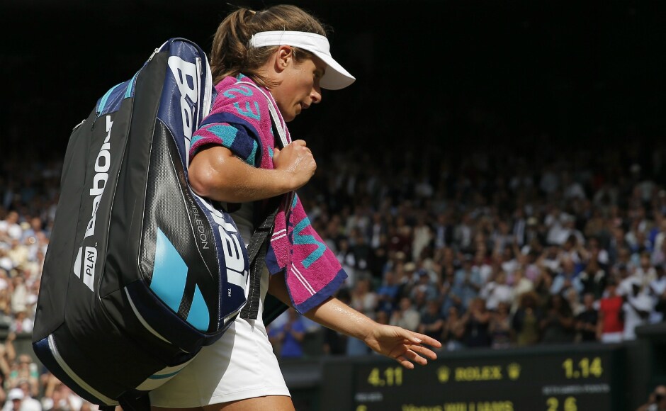 Johanna Konta had to exit Wimbledon staggered by Venus Williams' display of gutsy serving. AP Johanna Konta had to exit Wimbledon staggered by Venus Williams' display of gutsy serving. AP