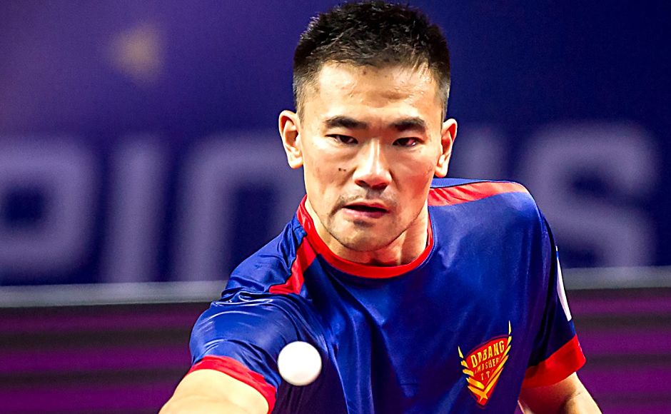 China-born Ukraine international World No 28 Kou Lei had a close encounter with Wong Chun Ting but ended up on the right side of the scorecard to enforce a commanding lead over DHFL Maharashtra United. Image courtesy: www.ultimatetabletennis.in China-born Ukraine international World No 28 Kou Lei had a close encounter with Wong Chun Ting but ended up on the right side of the scorecard to enforce a commanding lead over DHFL Maharashtra United. Image courtesy: www.ultimatetabletennis.in