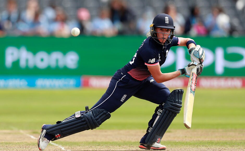 Lauren Winfield drives during the first semi-final between England and South Africa. Reuters Lauren Winfield drives during the first semi-final between England and South Africa. Reuters