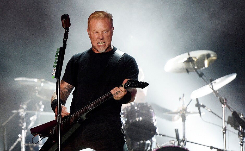 James Hetfield of Metallica. Photo by AP James Hetfield of Metallica. Photo by AP