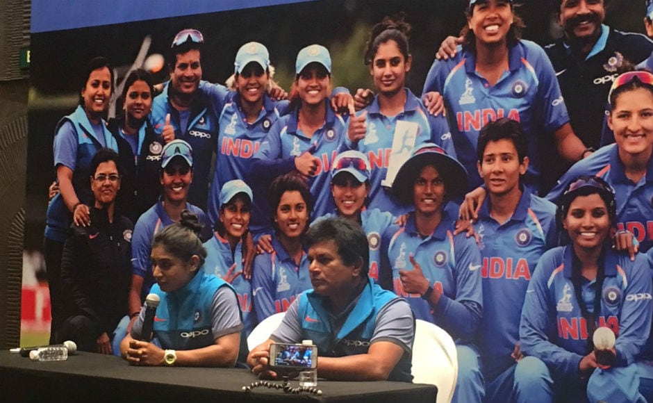 India women's team captain Mithali Raj faces the media in Mumbai. BCCI India women's team captain Mithali Raj faces the media in Mumbai. BCCI