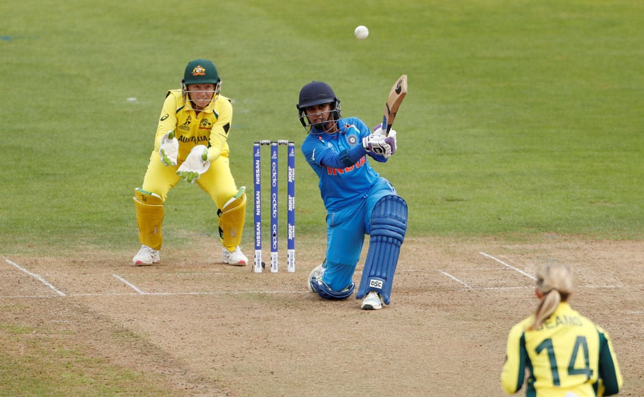 Mithali Raj steadied India's innings with Punam Raut's help. In the process, she became the highest run-scorer in Women's ODI's and also became the 1st to score 6,000 runs. Reuters Mithali Raj steadied India's innings with Punam Raut's help. In the process, she became the highest run-scorer in Women's ODI's and also became the 1st to score 6,000 runs. Reuters