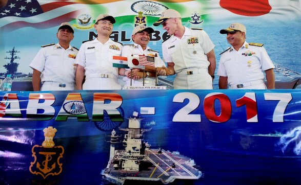 Malabar Naval Exercise 2017 kicks off as US, Japan join in Chennai Malabar Naval Exercise 2017 kicks off as US, Japan join in Chennai