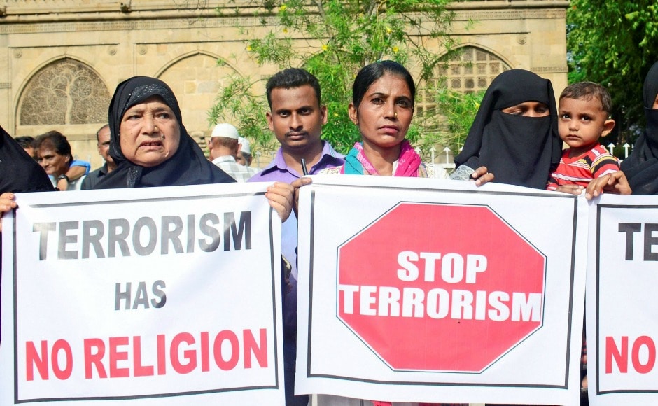 Across the country various protests were held to condemn the attack. In Ahmedabad, citizens urged the government to put an end to terror. PTI Across the country various protests were held to condemn the attack. In Ahmedabad, citizens urged the government to put an end to terror. PTI