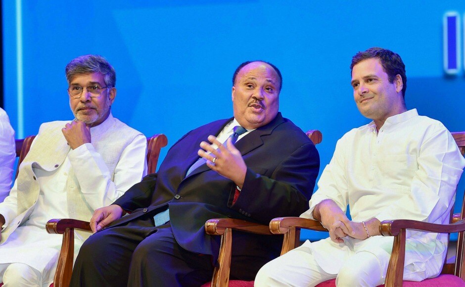 Rahul Gandhi asked people to follow Dr Ambedkar’s call to educate, agitate and organise. PTI Rahul Gandhi asked people to follow Dr Ambedkar’s call to educate, agitate and organise. PTI