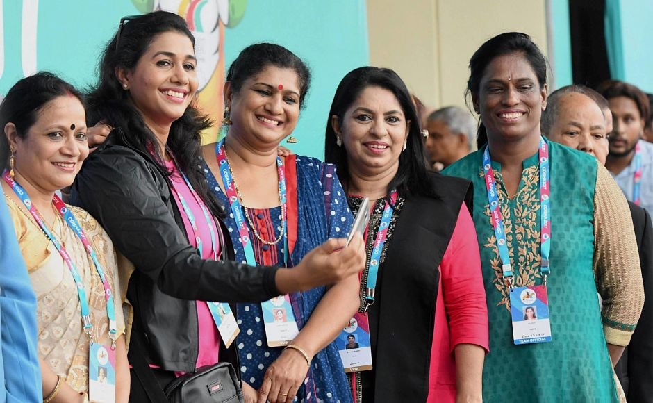 Former long jumper Anju Bobby George, Shiny Wilson, PT Usha and other legendary athletes were in attendance. PTI Former long jumper Anju Bobby George, Shiny Wilson, PT Usha and other legendary athletes were in attendance. PTI