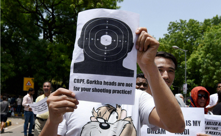 The Gorkha Janmukti Morcha (GJM) on Saturday alleged that three of its supporters were killed in police action and demanded the intervention of the National Human Rights Commission. PTI The Gorkha Janmukti Morcha (GJM) on Saturday alleged that three of its supporters were killed in police action and demanded the intervention of the National Human Rights Commission. PTI
