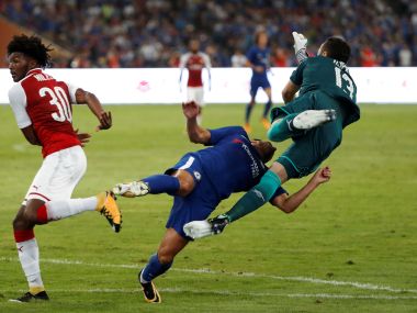 Pre-season friendlies: Chelsea forward Pedro suffers multiple fractures from collision with David Ospina