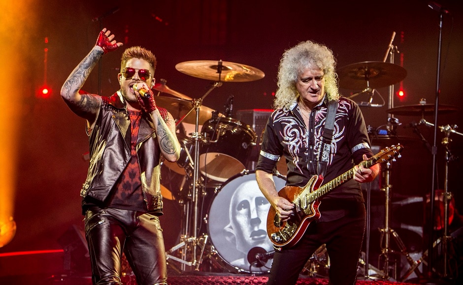 Adam Lambert, left, and Brian May of Queen. Photo by AP Adam Lambert, left, and Brian May of Queen. Photo by AP