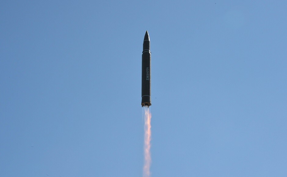 The launch has increased fears of conflict, as the Trump administration has suggested that military action was an option under consideration. Reuters The launch has increased fears of conflict, as the Trump administration has suggested that military action was an option under consideration. Reuters