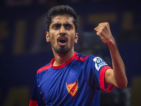 Ultimate Table Tennis 2017: Marcos Freitas, Sathiyan Gnanasekaran shine in Dabang Smashers' win over Falcons Ultimate Table Tennis 2017: Marcos Freitas, Sathiyan Gnanasekaran shine in Dabang Smashers' win over Falcons