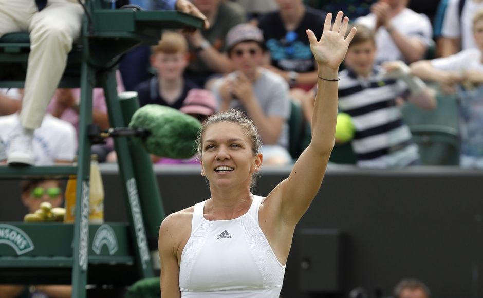 Simona Halep sent Victoria Azarenka packing in the fourth round to end the Belarussian comeback. AP Simona Halep sent Victoria Azarenka packing in the fourth round to end the Belarussian comeback. AP