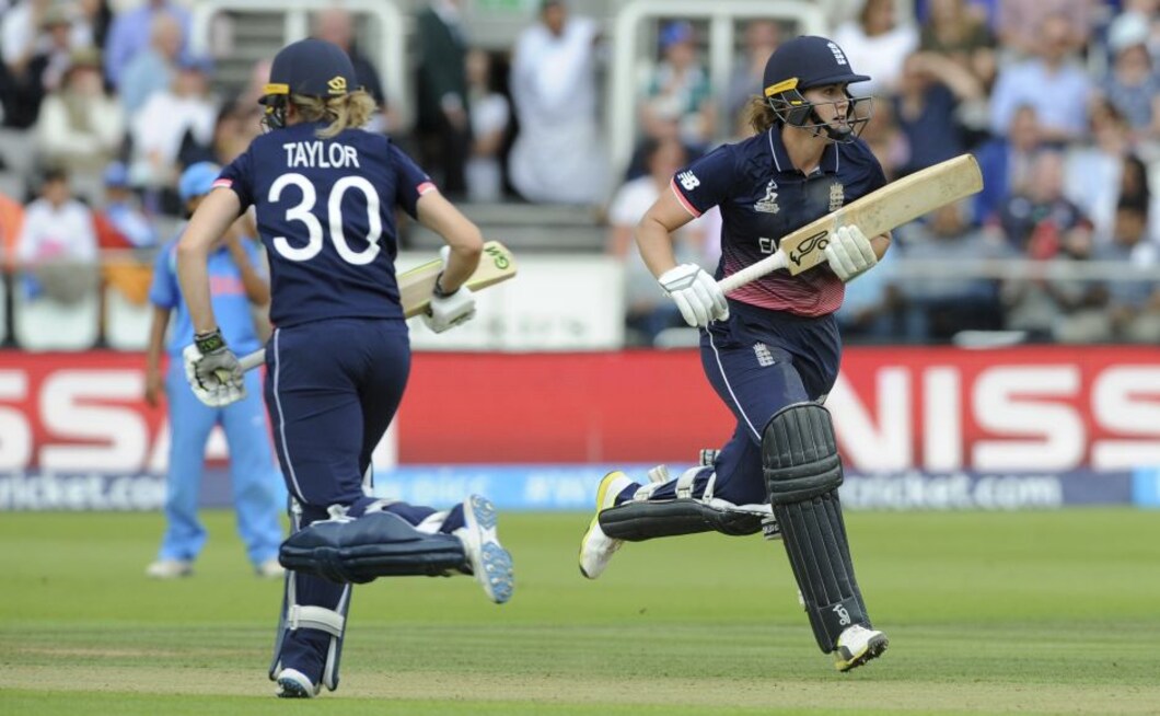 After India came back with 3 quick wickets, Sarah Taylor added 83 with Natalie Sciver to lead an England recovery. AP After India came back with 3 quick wickets, Sarah Taylor added 83 with Natalie Sciver to lead an England recovery. AP