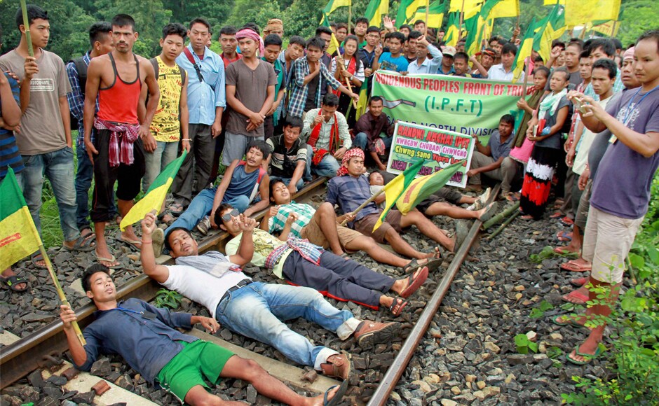 The IPFT has for the past few years been agitating for the creation of a separate state, carved out by upgrading the Tripura Tribal Areas Autonomous District Council (TTAADC) area. The TTAADC was formed in 1987 under the sixth schedule of the Constitution to protect and safeguard the political, economic and cultural interests of the tribals. PTI The IPFT has for the past few years been agitating for the creation of a separate state, carved out by upgrading the Tripura Tribal Areas Autonomous District Council (TTAADC) area. The TTAADC was formed in 1987 under the sixth schedule of the Constitution to protect and safeguard the political, economic and cultural interests of the tribals. PTI