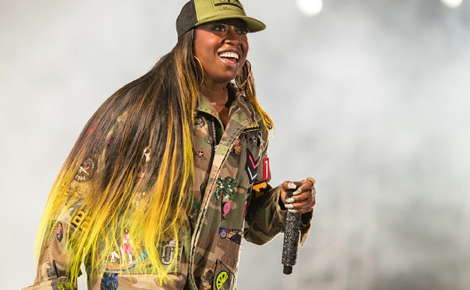 Missy Elliott performs onstage during day 1 of FYF Fest 2017 at Exposition Park in Los Angeles, California. (Getty Images) Missy Elliott performs onstage during day 1 of FYF Fest 2017 at Exposition Park in Los Angeles, California. (Getty Images)