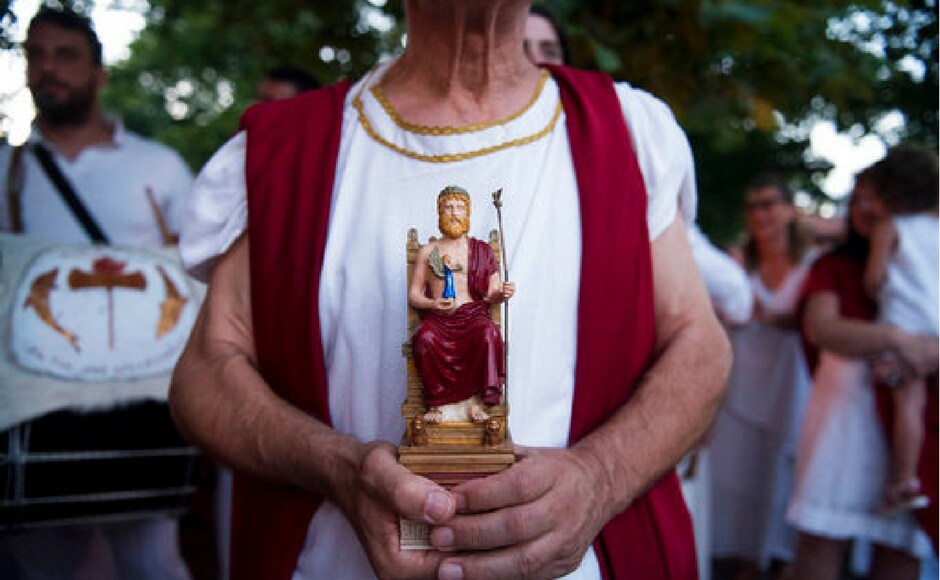 Residents of the villages near Olympus say they have become accustomed to these annual visitors. AP Residents of the villages near Olympus say they have become accustomed to these annual visitors. AP