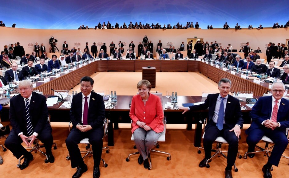 Merkel noted during the meet that the countries at the summit represent two-thirds of the world population, four-fifths of the globe's gross domestic product and three-quarters of world trade. Reuters Merkel noted during the meet that the countries at the summit represent two-thirds of the world population, four-fifths of the globe's gross domestic product and three-quarters of world trade. Reuters