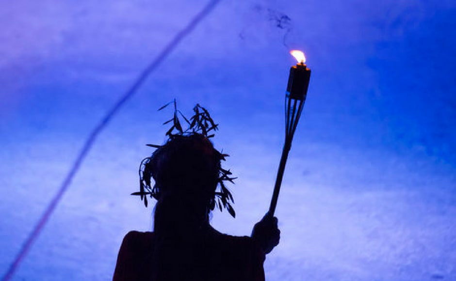 The events are held at villages or camps at the foot of the mountain. AP The events are held at villages or camps at the foot of the mountain. AP