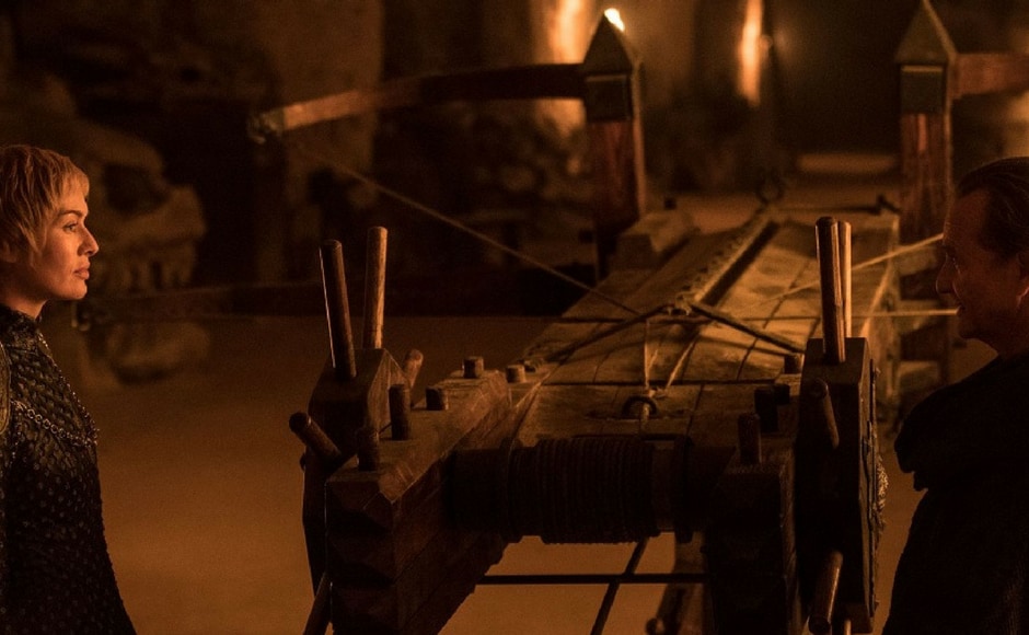 Maester Qyburn revealing to Cersei the weapon that kills dragons. Daenerys definitely has a point of worry here, while Cersei continues to reinforce her strength. Image via Twitter. Maester Qyburn revealing to Cersei the weapon that kills dragons. Daenerys definitely has a point of worry here, while Cersei continues to reinforce her strength. Image via Twitter.