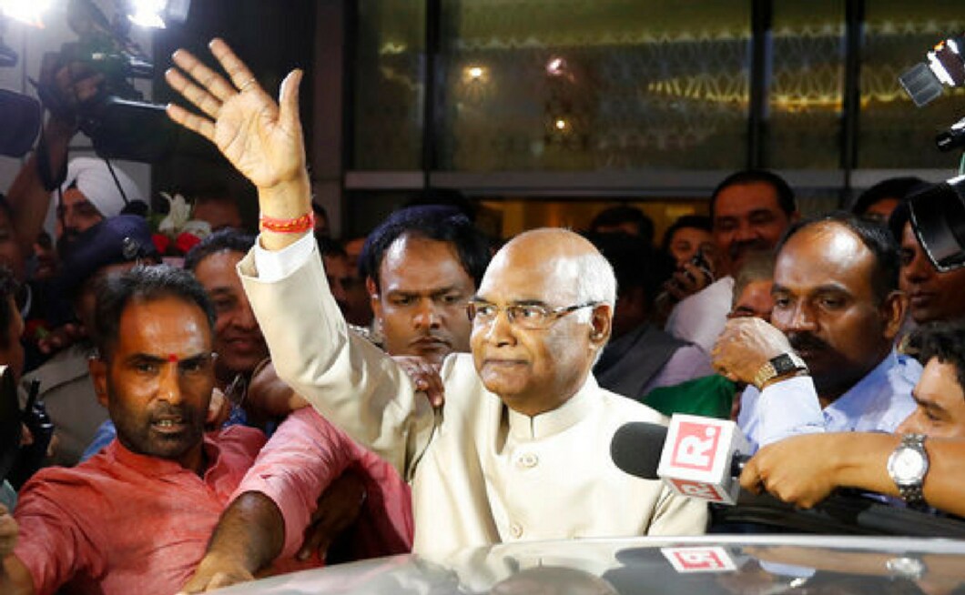 Ram Nath Kovind, waves to media upon arrival at the New Delhi airport. After his victory, Kovind said he had never aspired to become the president and his win is a message to those discharging their duties with integrity. AP Ram Nath Kovind, waves to media upon arrival at the New Delhi airport. After his victory, Kovind said he had never aspired to become the president and his win is a message to those discharging their duties with integrity. AP