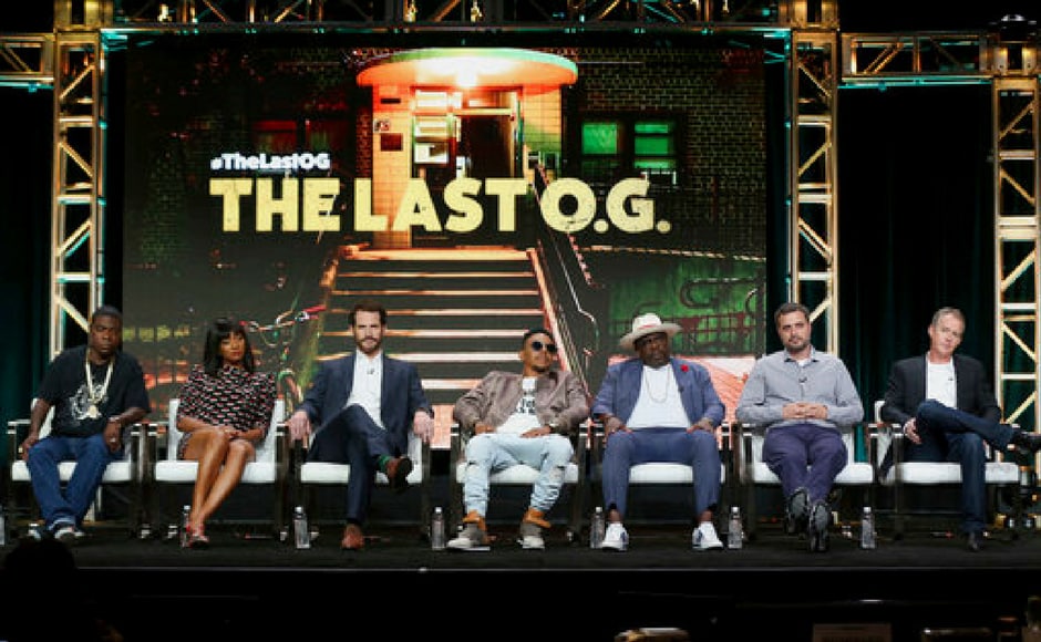 (L-R)Tracy Morgan, Tiffany Haddish, Ryan Gaul, Allen Maldonado, Cedric The Entertainer, John Carcieri and Eric Tannenbaum participate in The Last O.G. panel during the Turner Networks Television Critics Association Summer Press Tour at The Beverly Hilton in Beverly Hills, California. (AP Photo) (L-R)Tracy Morgan, Tiffany Haddish, Ryan Gaul, Allen Maldonado, Cedric The Entertainer, John Carcieri and Eric Tannenbaum participate in The Last O.G. panel during the Turner Networks Television Critics Association Summer Press Tour at The Beverly Hilton in Beverly Hills, California. (AP Photo)