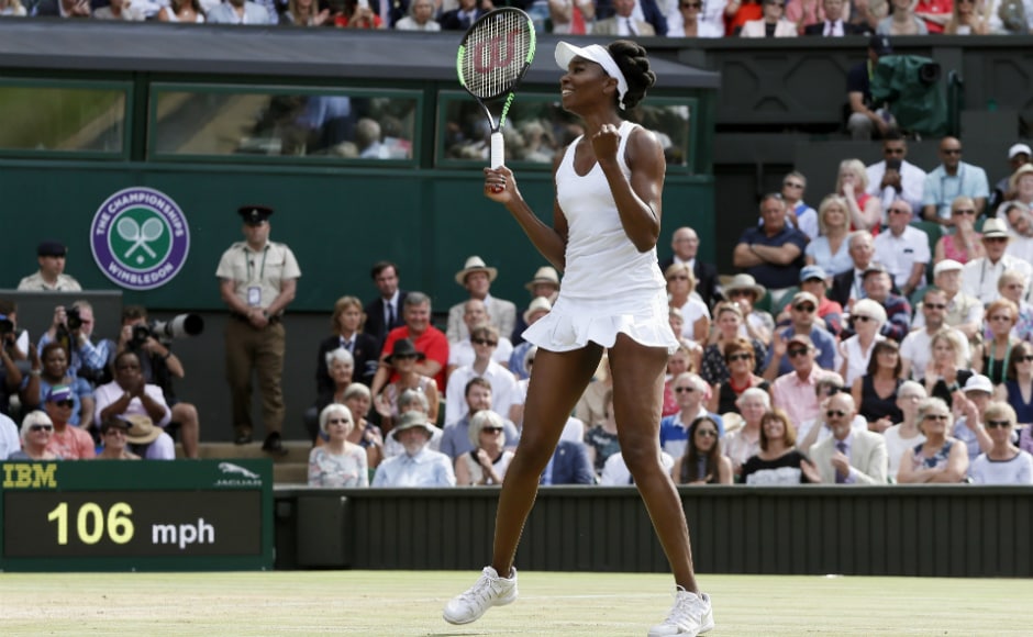 Venus Williams, 37, is the oldest Wimbledon finalist since Martina Navratilova in 1994. AP Venus Williams, 37, is the oldest Wimbledon finalist since Martina Navratilova in 1994. AP