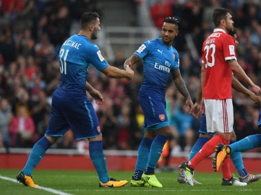 Pre-season friendlies: Theo Walcott scores brace as Arsenal blast five past Benfica in Emirates Cup