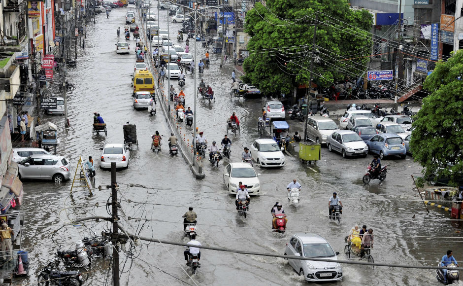 Not only Gujarat, but heavy downpour affcted lives across the country, with waterlogging being reported in Punjab, Bihar and Uttar Pradesh. PTI