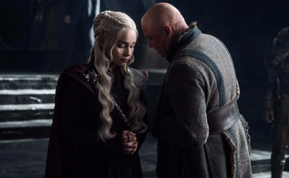 And is that Varys reporting back to Dany, on the results of that tete-a-tete with the Red Priestess? Image via HBO And is that Varys reporting back to Dany, on the results of that tete-a-tete with the Red Priestess? Image via HBO