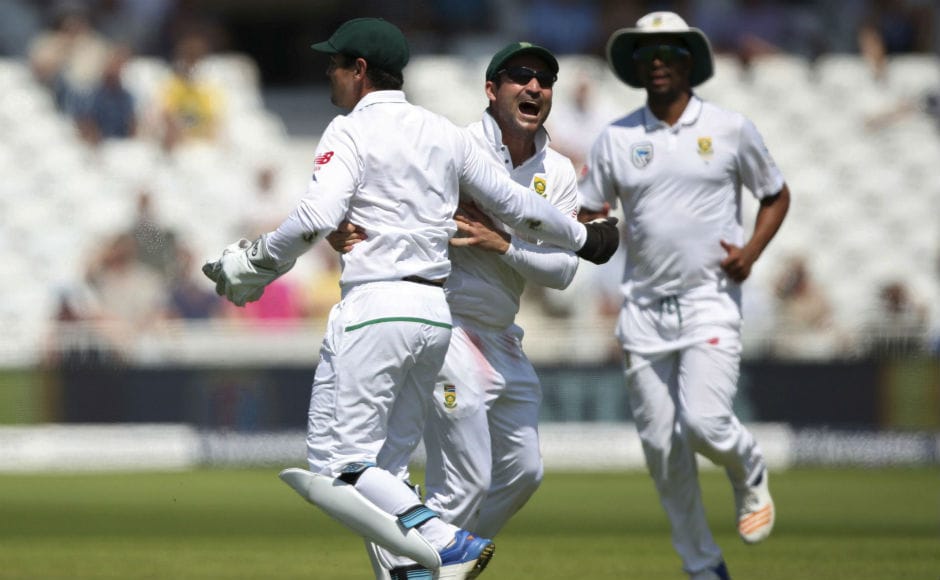 Alastair Cook is always a prized scalp for the opposition and understandably, the joy of the South African players knew no bounds when they saw the back of the crafty England opener. AP Alastair Cook is always a prized scalp for the opposition and understandably, the joy of the South African players knew no bounds when they saw the back of the crafty England opener. AP