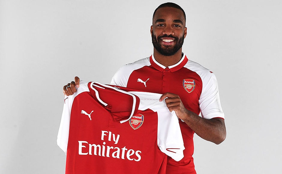 Arsene Wenger forked out £46 million for Lyon's Alexandre Lacazette making him the Arsenal's most expensive signing. Image courtesy: arsenal.com Arsene Wenger forked out £46 million for Lyon's Alexandre Lacazette making him the Arsenal's most expensive signing. Image courtesy: arsenal.com